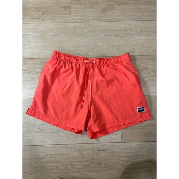 Speedo Men's Drawstring Swim Shorts Quick Dry Coral Red Size XL - Picture 1 of 7